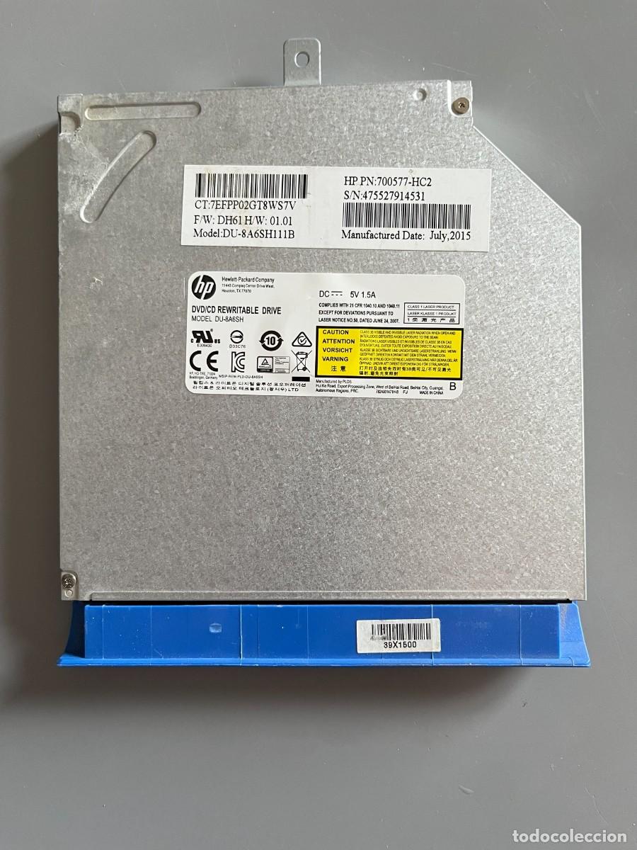 Segunda mano: Grabadora DVD HP DU-8A6SH SATA 9.5mm