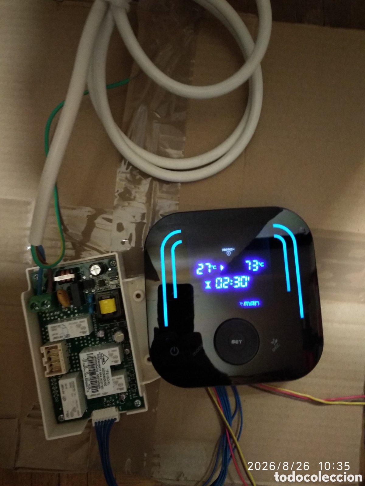 Segunda mano: Tarjeta y display termo Flek Duo 7-80
