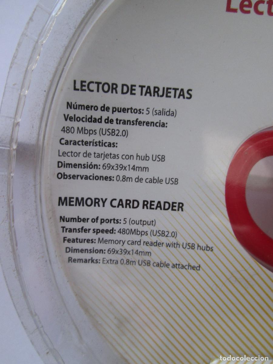 Segunda mano: LECTOR DE TARJETAS - FORMA DE TAZA - 3,5X5,5 CM - CON CABLE USB - SIN USAR - Foto 3