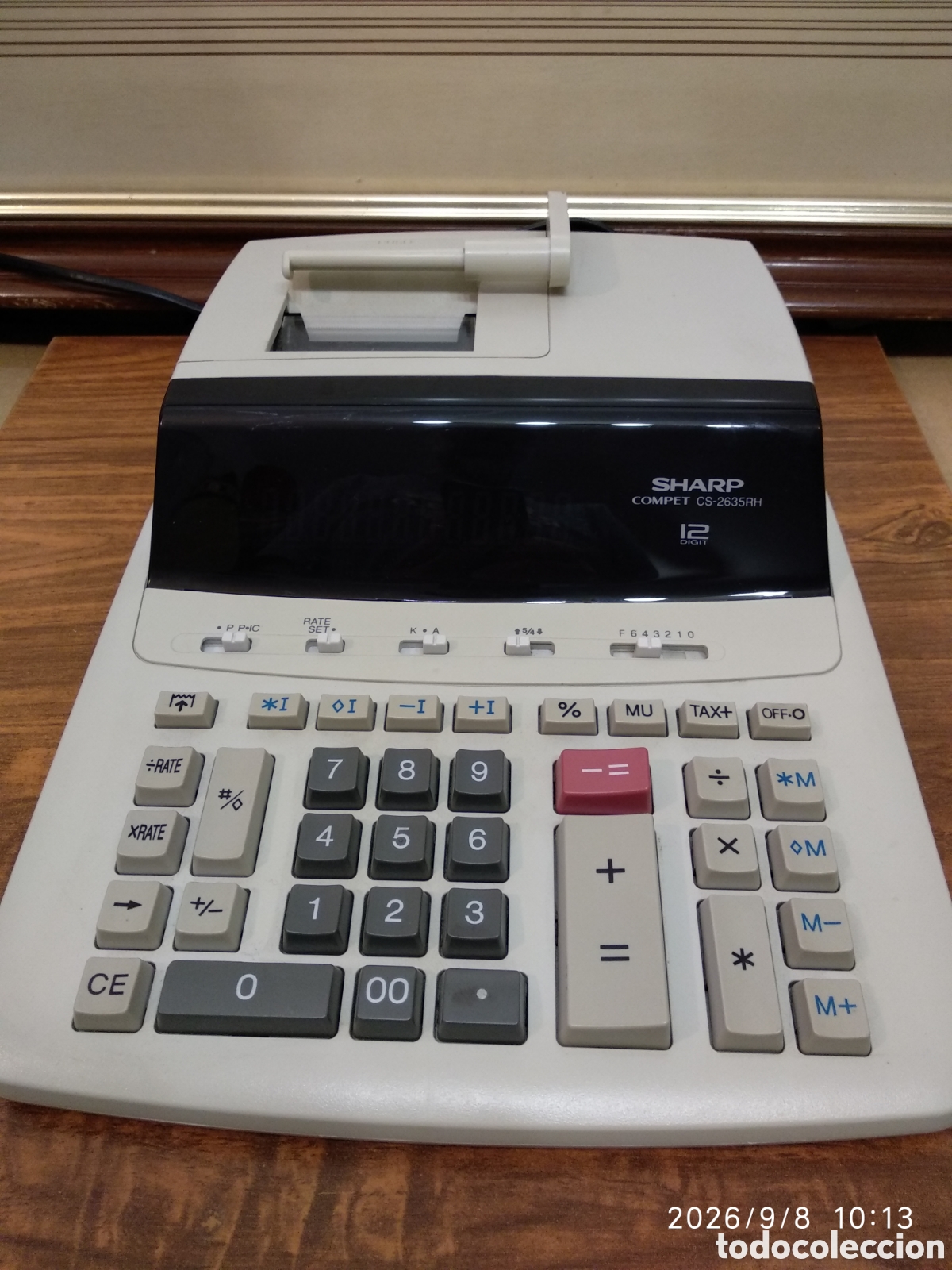 Segunda mano: Calculadora con impresora Sharp CS-2635RH - Foto 2