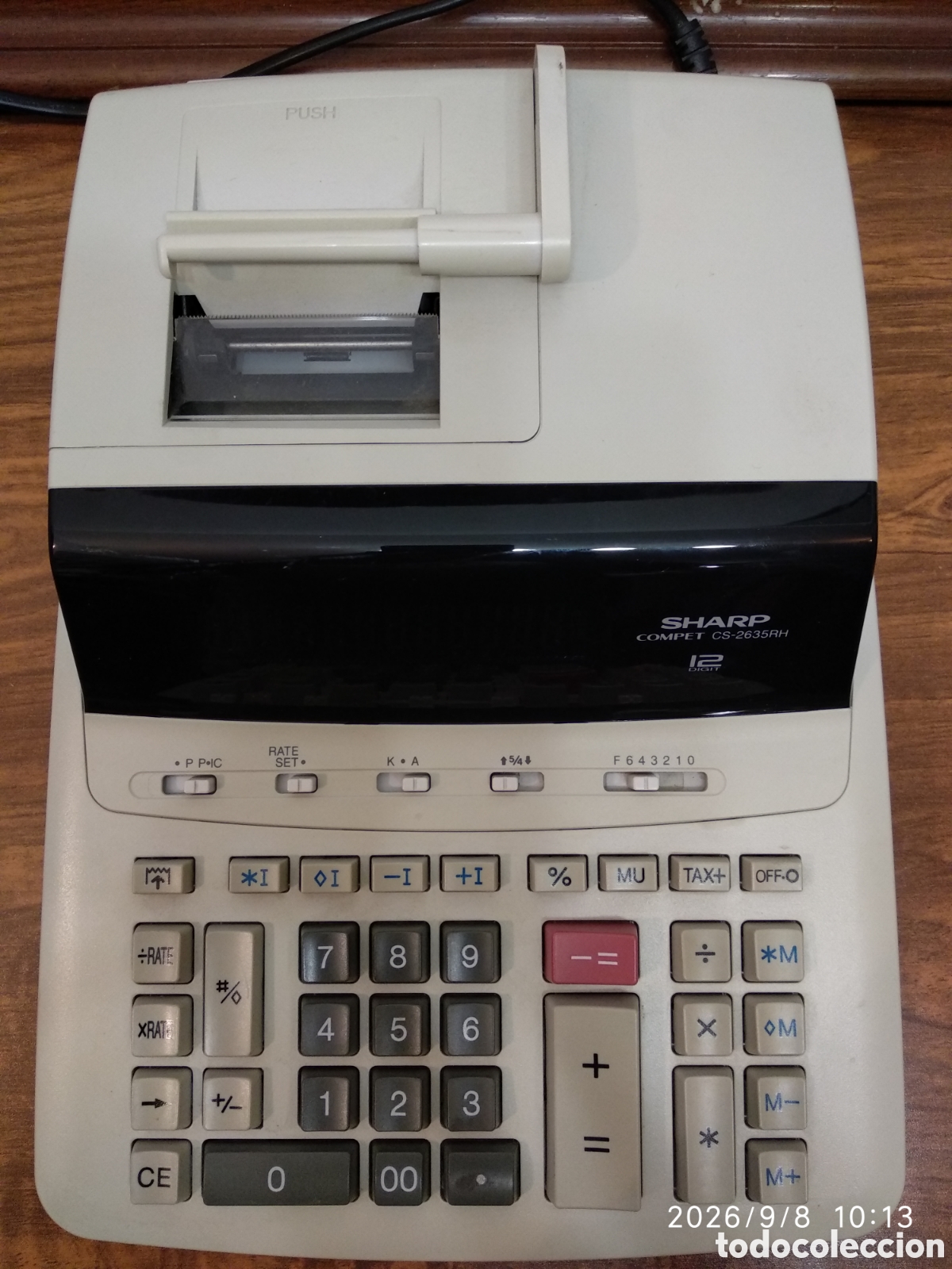 Segunda mano: Calculadora con impresora Sharp CS-2635RH - Foto 3