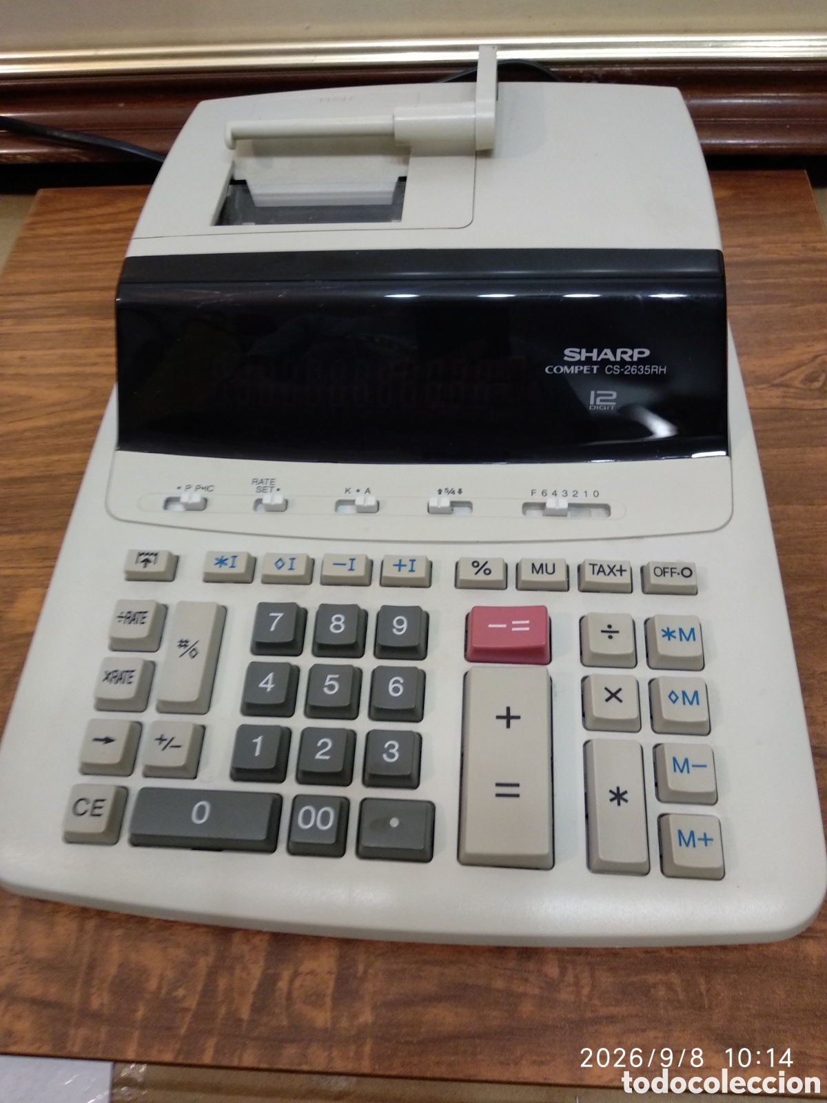 Segunda mano: Calculadora con impresora Sharp CS-2635RH - Foto 4