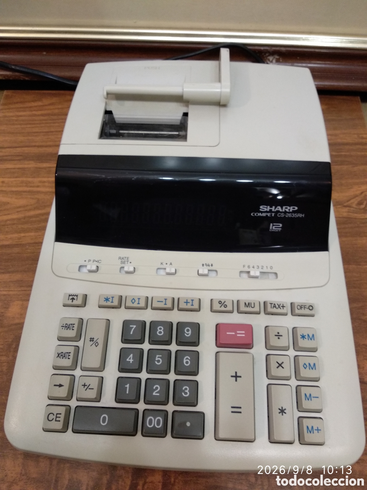 Segunda mano: Calculadora con impresora Sharp CS-2635RH