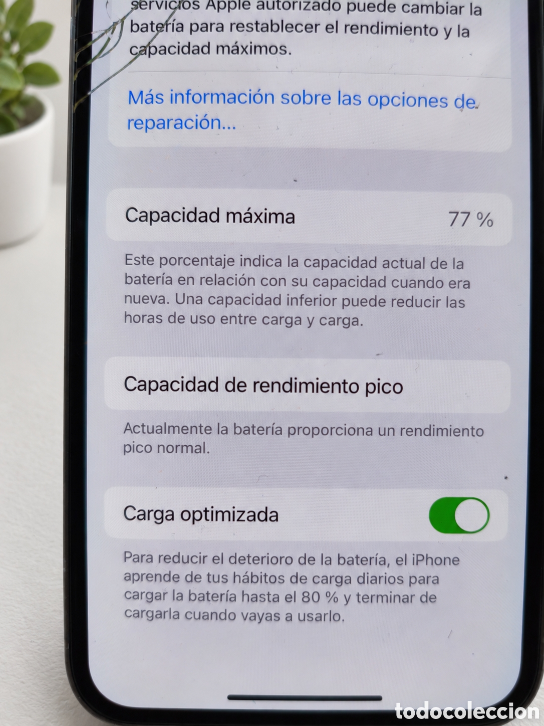 Segunda mano: iPhone XS oro pantalla agrietada. - Foto 3