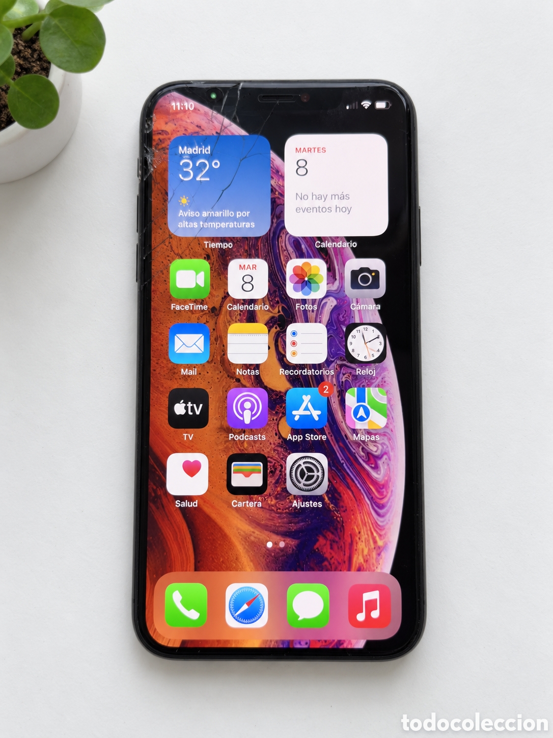 Segunda mano: iPhone XS oro pantalla agrietada. - Foto 4