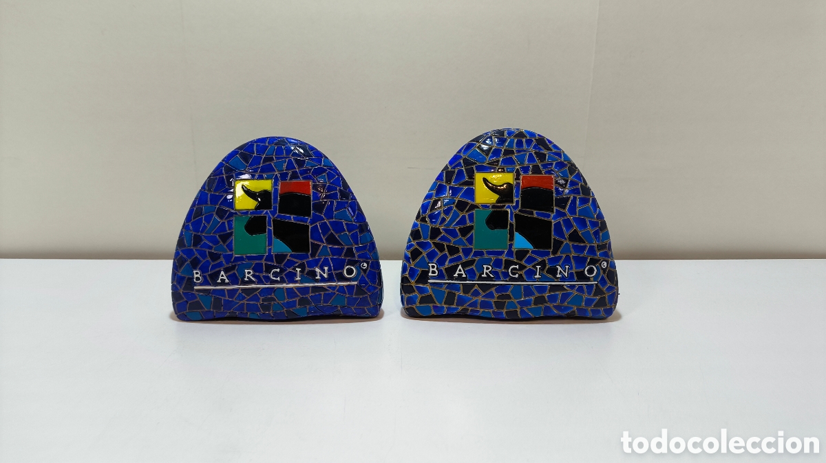 Segunda mano: Pareja Sujetalibros Barcino Designs - Mosaico estilo Gaud&iacute;