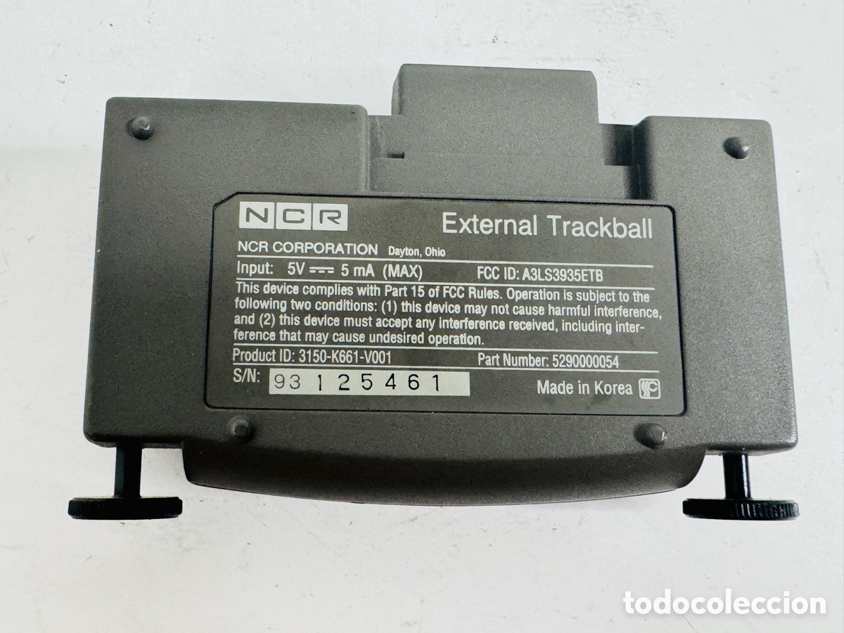 Segunda mano: NCR External Trackball Mouse Retro Computer Vintage - Foto 7