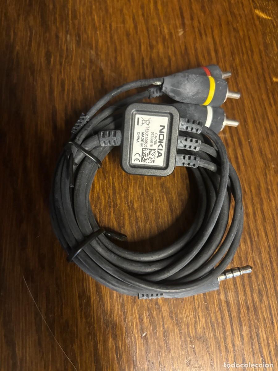 Segunda mano: Cable AV original Nokia CA-75U &ndash; Jack 3,5mm a 3 RCA TV - Foto 2