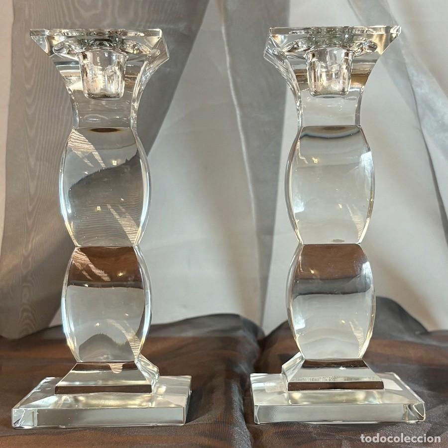 Segunda mano: Pareja de Candelabros de Cristal