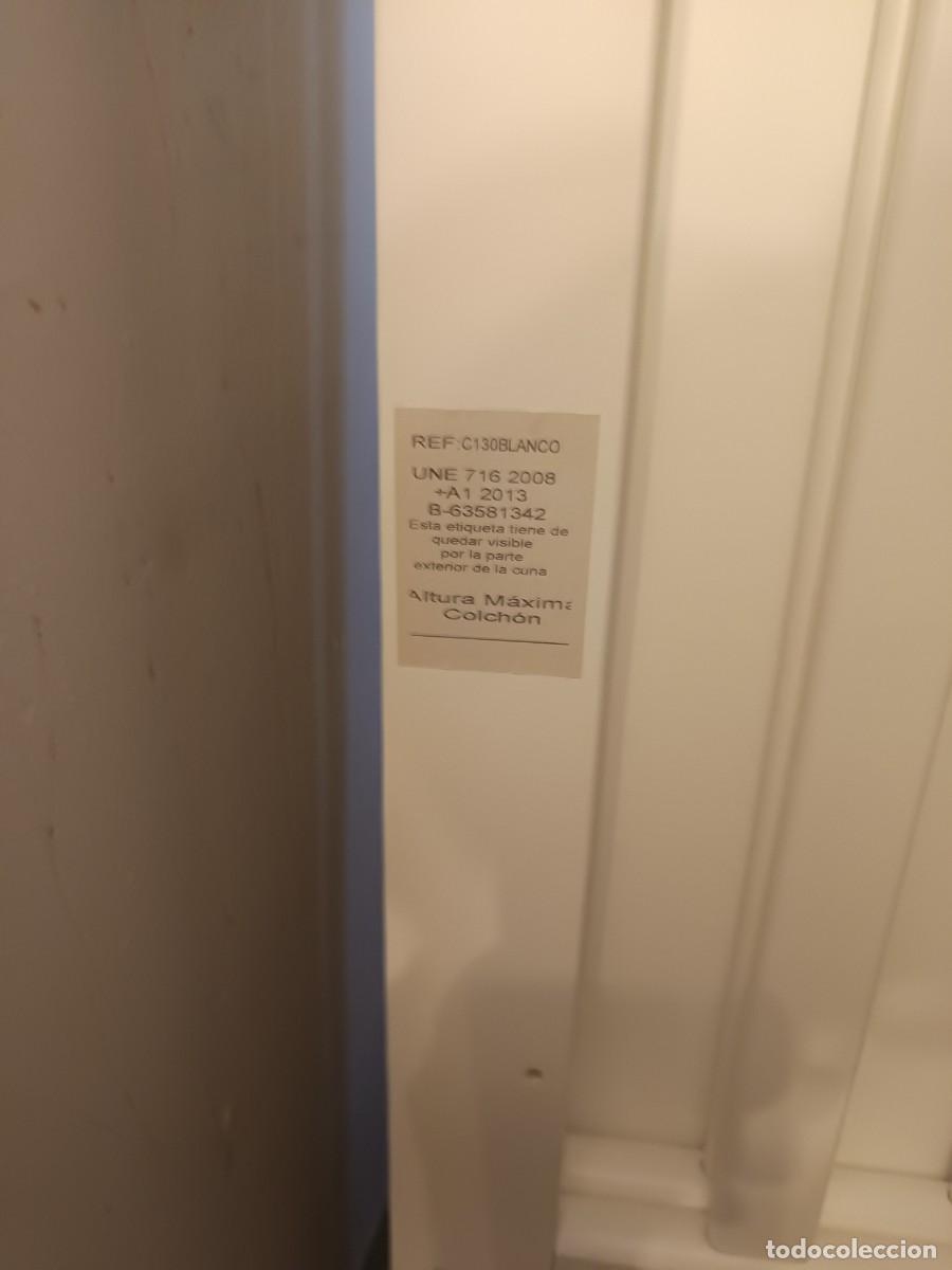 Segunda mano: Cuna bebe lacada en blanco - Foto 1