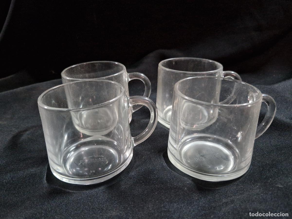 Segunda mano: 4 BONITOS VASOS DE CRISTAL. MEDIDA 7*7