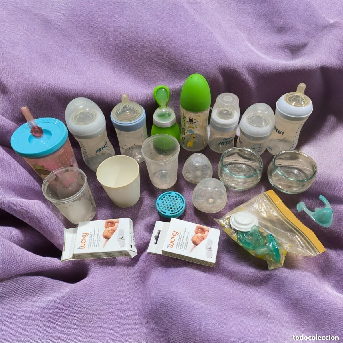 Segunda mano: Lote De Art&iacute;culos Para Beb&eacute; &ndash; Biberones Philips Avent, Tetinas, Vasos, Chupetes, Accesorios Variados
