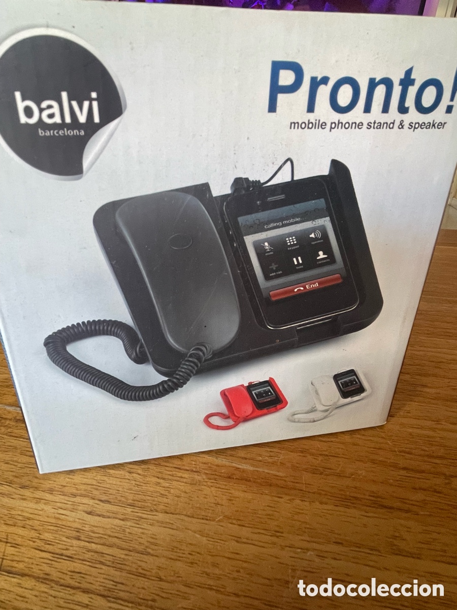 Segunda mano: Tel&eacute;fono retro Balvi Pronto soporte y altavoz para m&oacute;vil