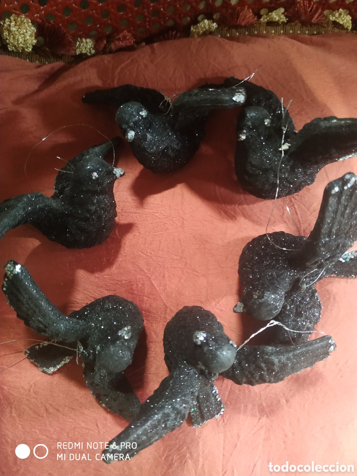 Segunda mano: Juego de 6 aves fantas&iacute;a navide&ntilde;a