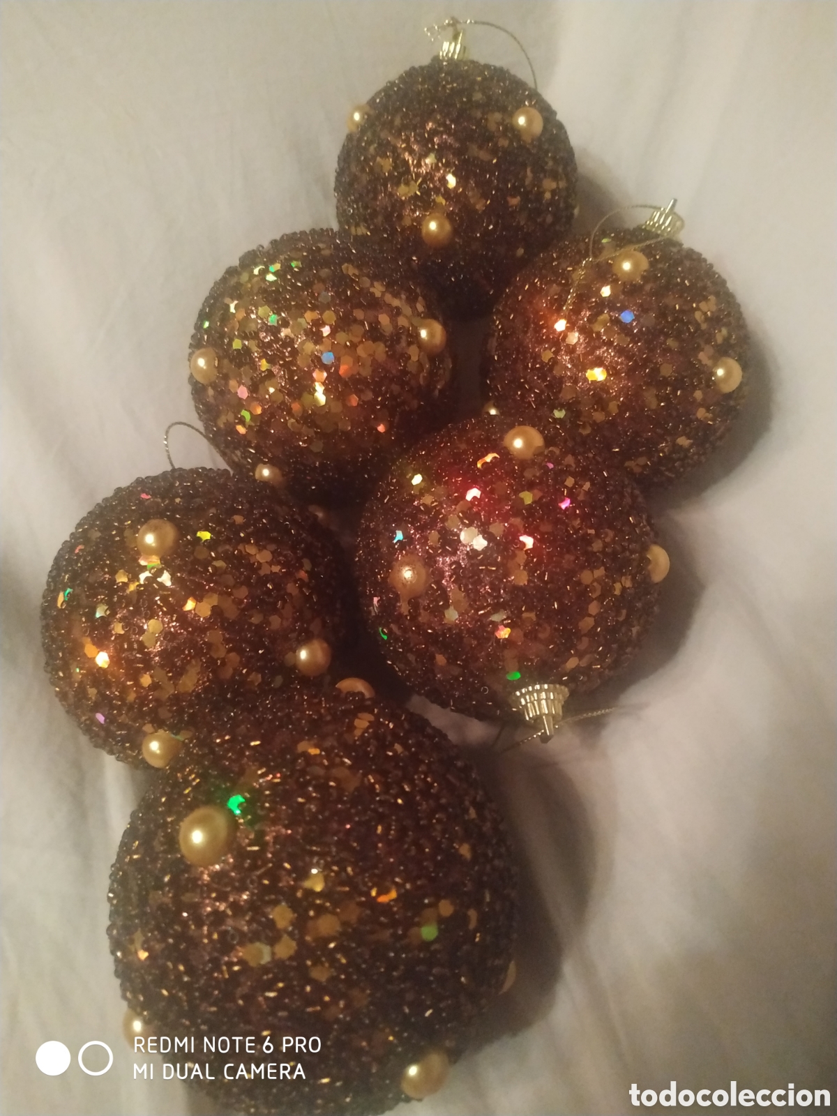 Segunda mano: Lote de 6 bolas de navidad