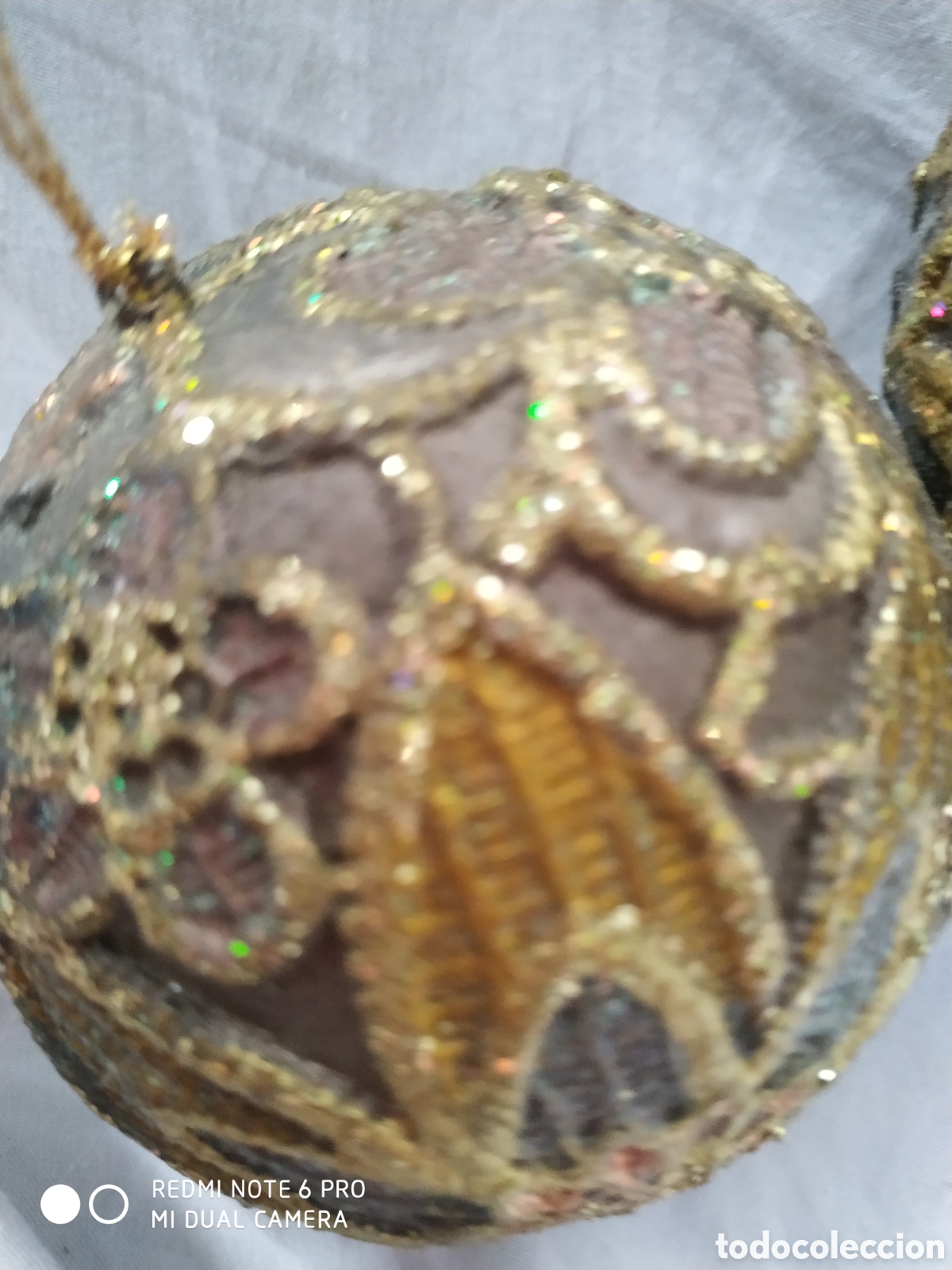 Segunda mano: Pareja de bolas barrocas de navidad - Foto 5