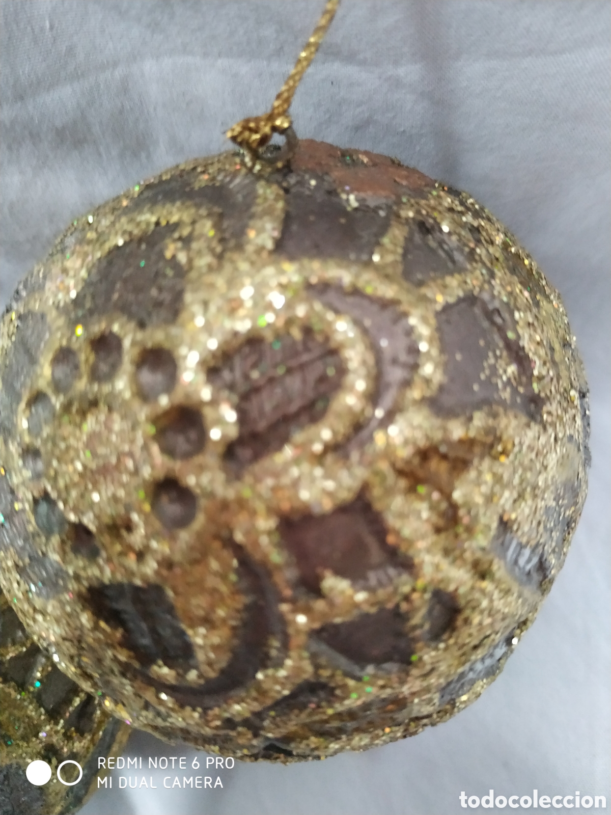 Segunda mano: Pareja de bolas barrocas de navidad - Foto 6