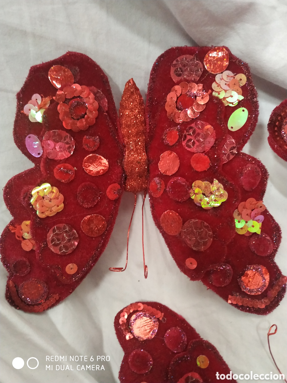 Segunda mano: 3 mariposas navide&ntilde;as - Foto 2