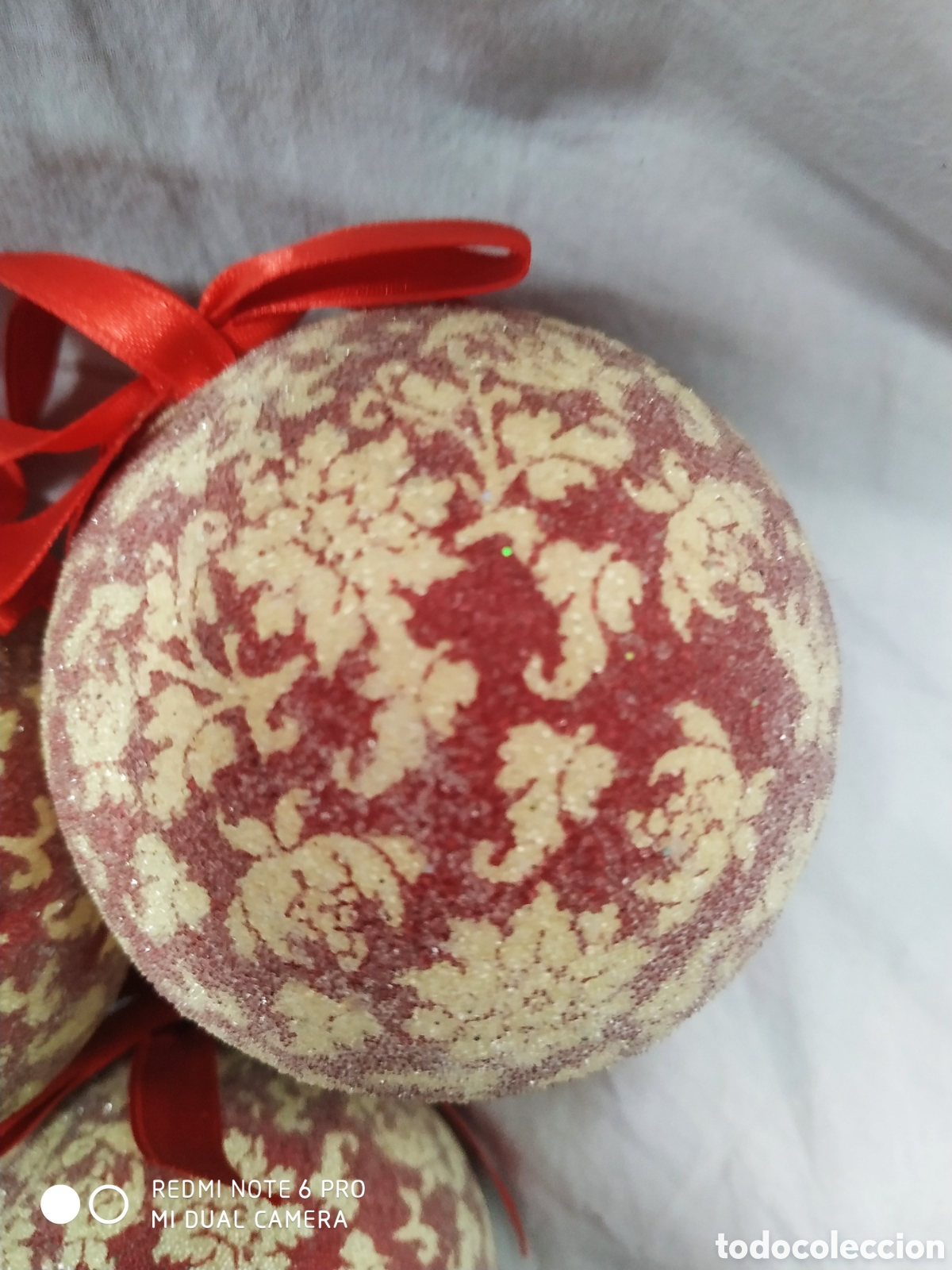 Segunda mano: 3 bolas navide&ntilde;as glaceadas - Foto 5