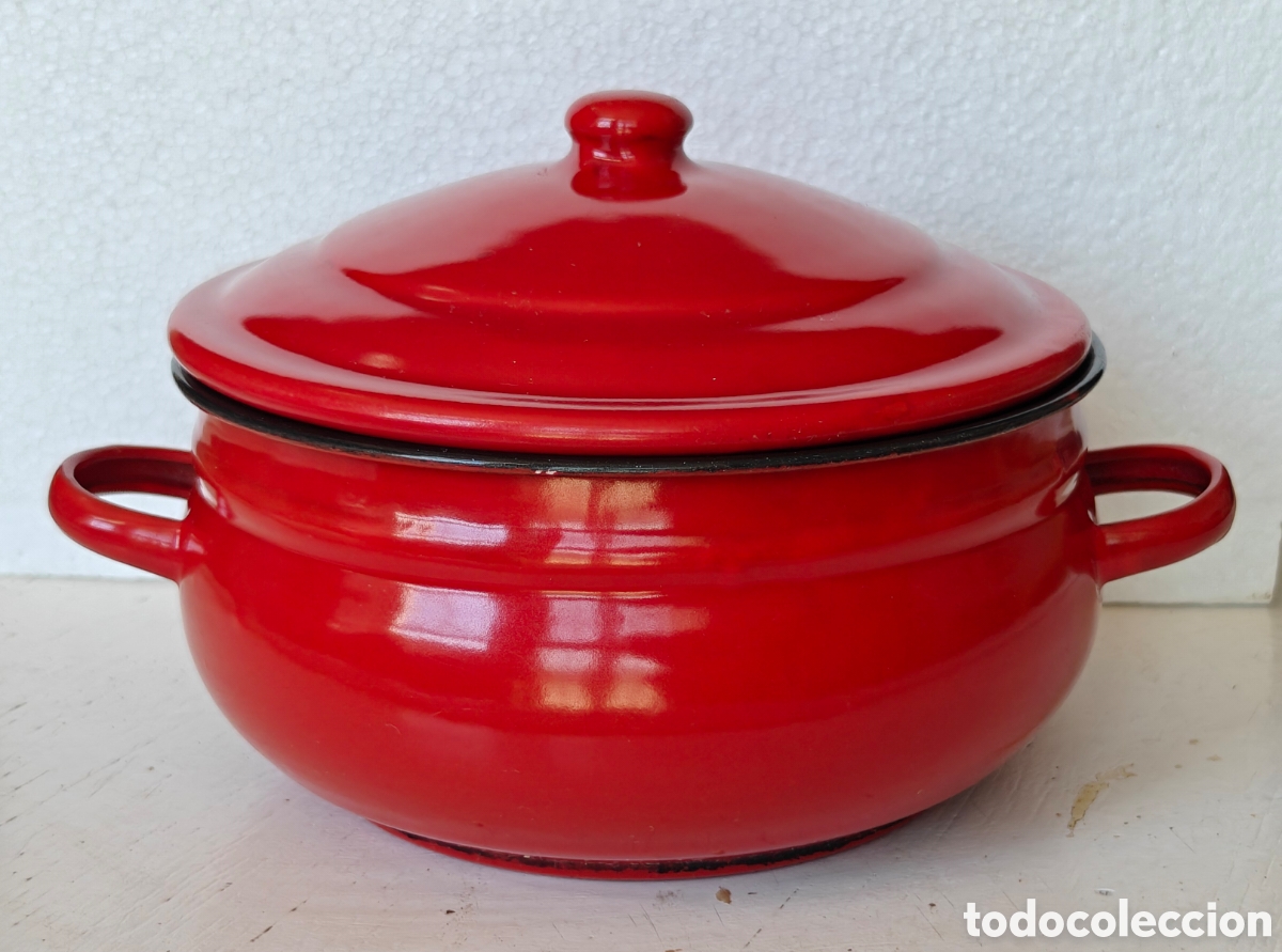 Segunda mano: Cacerola Hierro Esmaltado Vintage - Foto 3