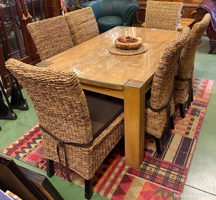 Segunda mano: Mesa Comedor de Roble con Sillas - Foto 2