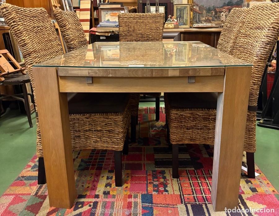 Segunda mano: Mesa Comedor de Roble con Sillas - Foto 8