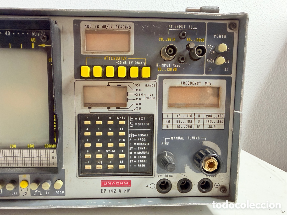 Segunda mano: Unaohm EP 742 A FM Synthesized TV Meter Sin Comprobar - Foto 4