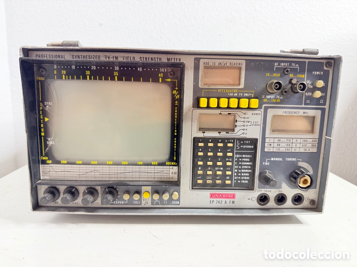 Segunda mano: Unaohm EP 742 A FM Synthesized TV Meter Sin Comprobar - Foto 1