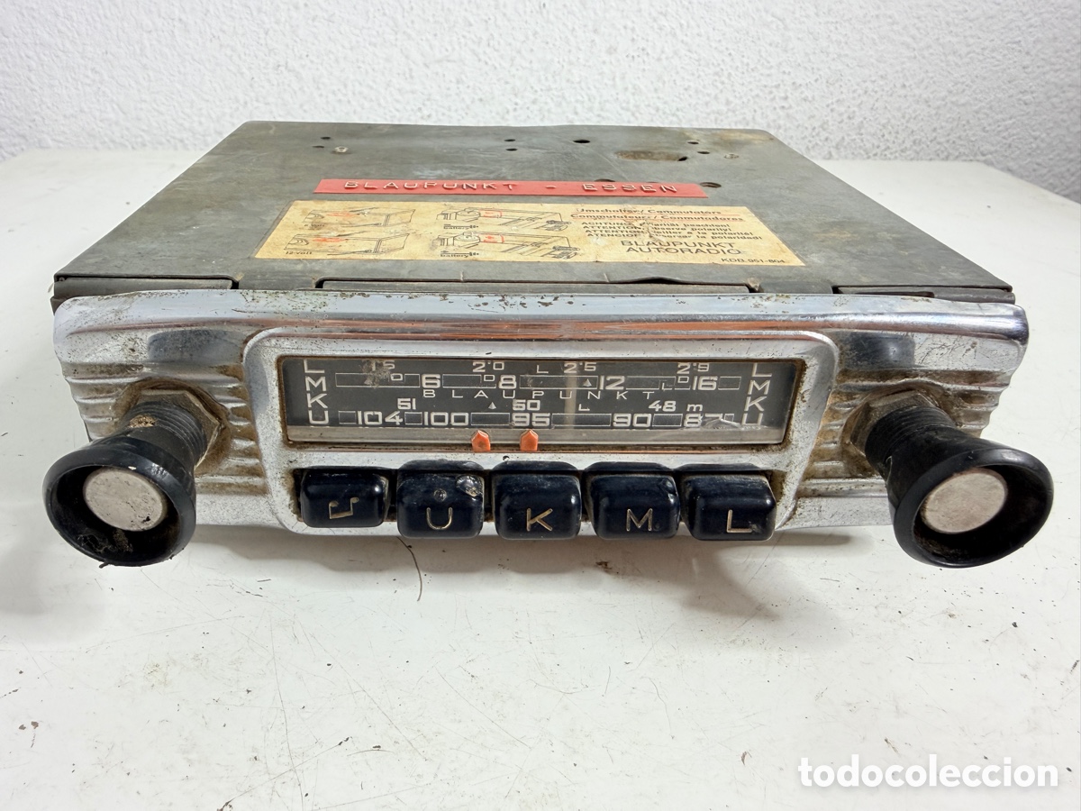 Segunda mano: Blaupunkt Essen 6/12 Volt UKML Autoradio Germany 1970s