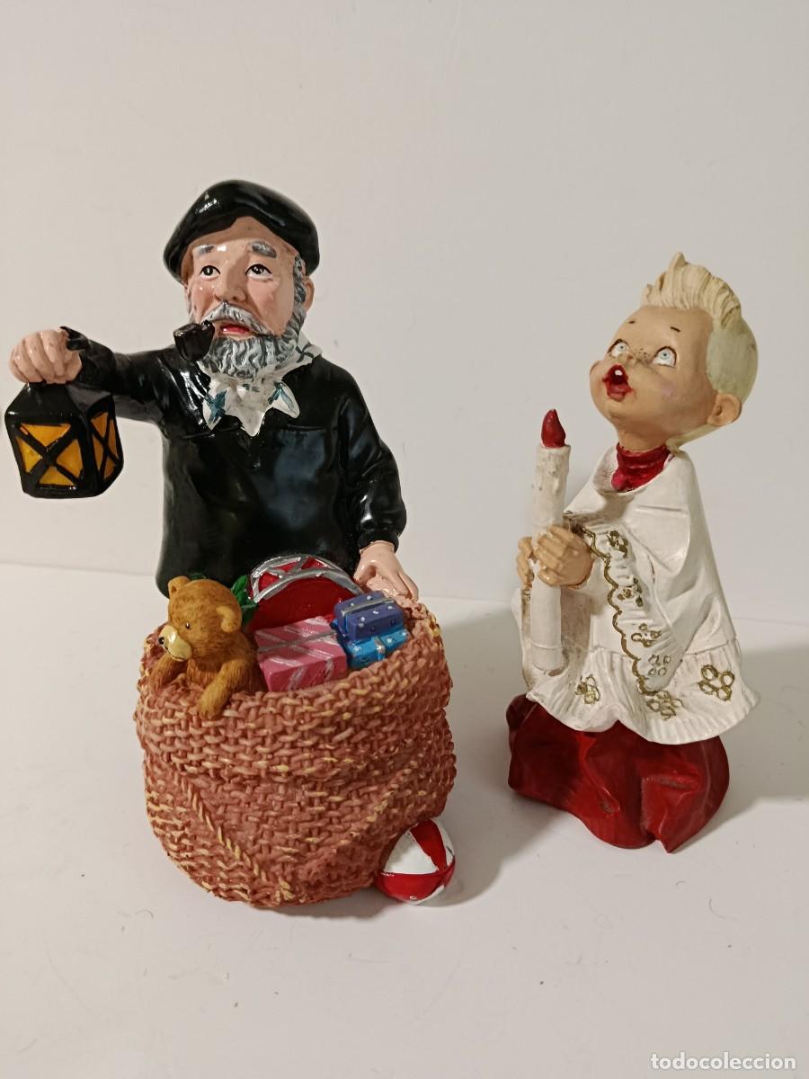 Segunda mano: FIGURAS DE OLENTZERO Y MONAGUILLO CANTANDO - Foto 1