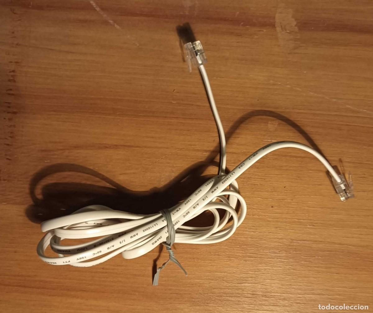 Segunda mano: CABLE TELEF&Oacute;NICO PLANO RJ11 PARA L&Iacute;NEA ADSL/TEL&Eacute;FONO FIJO - 1,5 METROS - MODELO ACTUAL