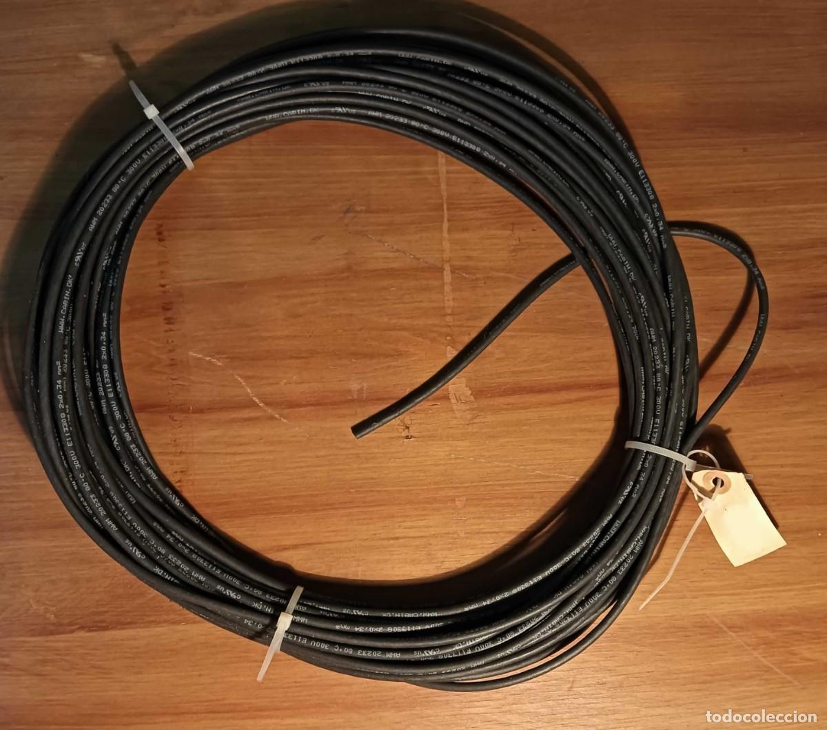 Segunda mano: CABLE MULTIFILAR 2X0,34MM&sup2; AWM 20233 - BOBINA APROX. 10-12 METROS - MARCA CABIN.DK