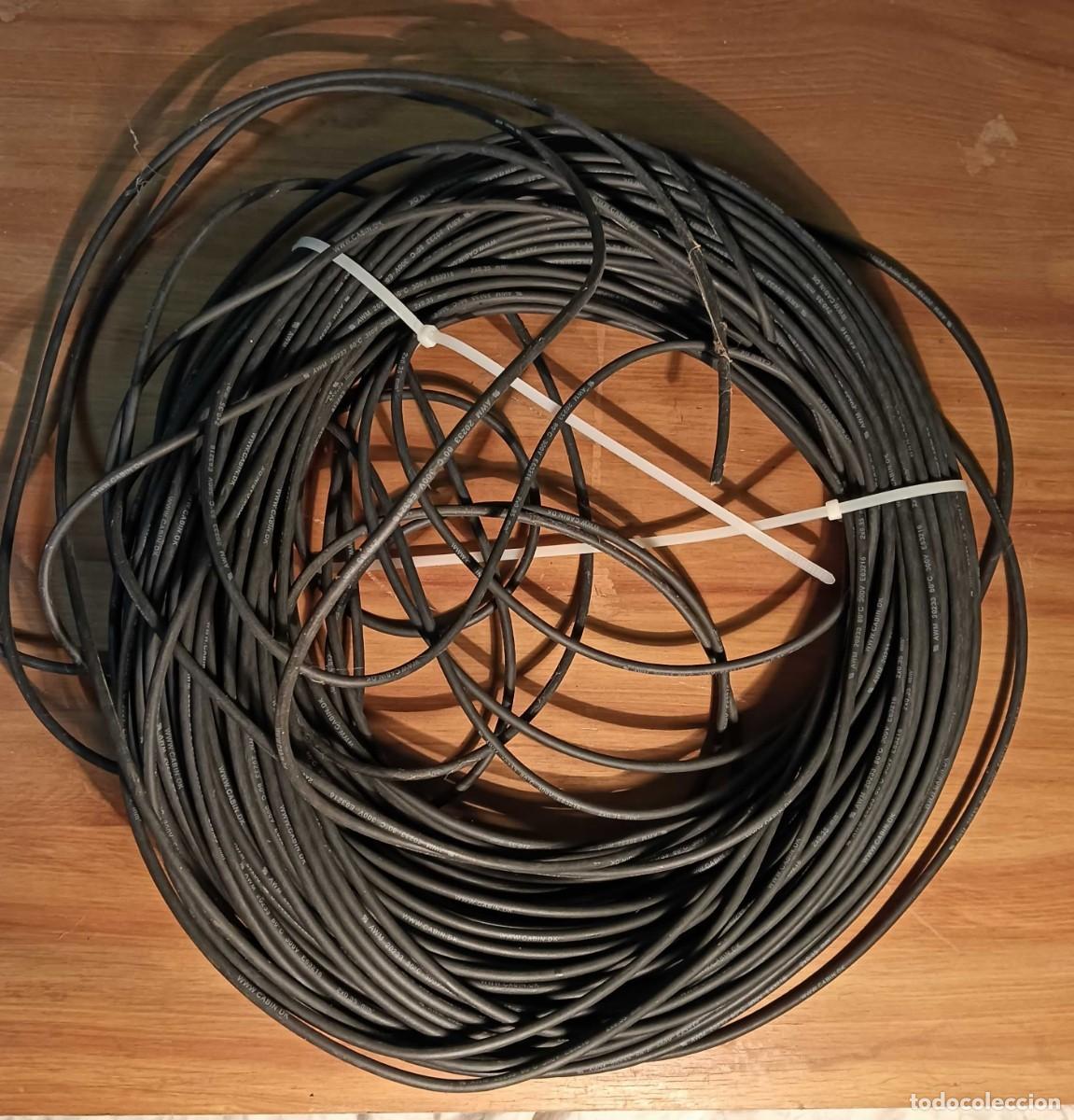 Segunda mano: CABLE MULTIFILAR 2X0,35MM&sup2; AWM 20233 - BOBINA GRANDE APROX. 25-30 METROS - MARCA CABIN.DK