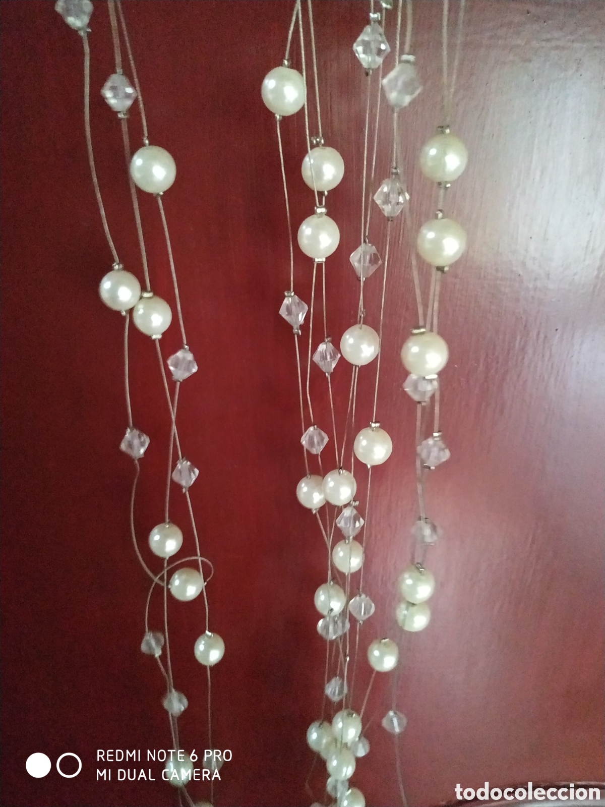 Segunda mano: 3 tiras perladas navide&ntilde;as - Foto 1