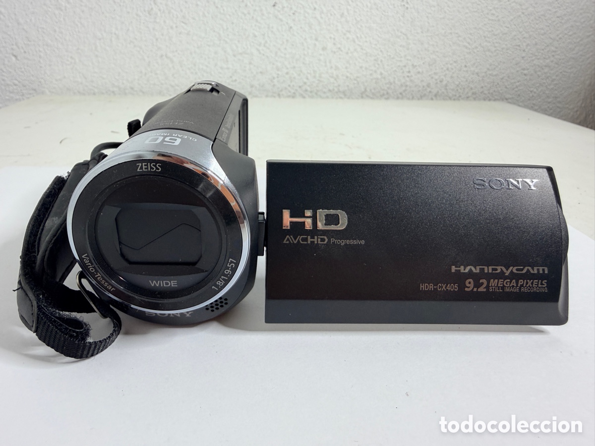 Segunda mano: Sony Handycam HDR-CX405 HD Camcorder 9.2MP 60x Zoom Black No Probada.