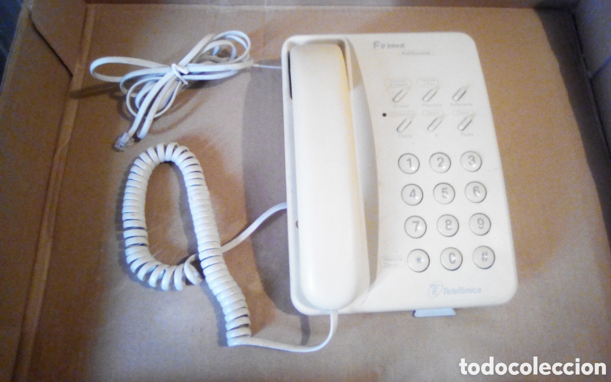 Segunda mano: Tel&eacute;fono vintage Forma Multiservicio, Telef&oacute;nica. Interisa. 12-97 (diciembre 1997).