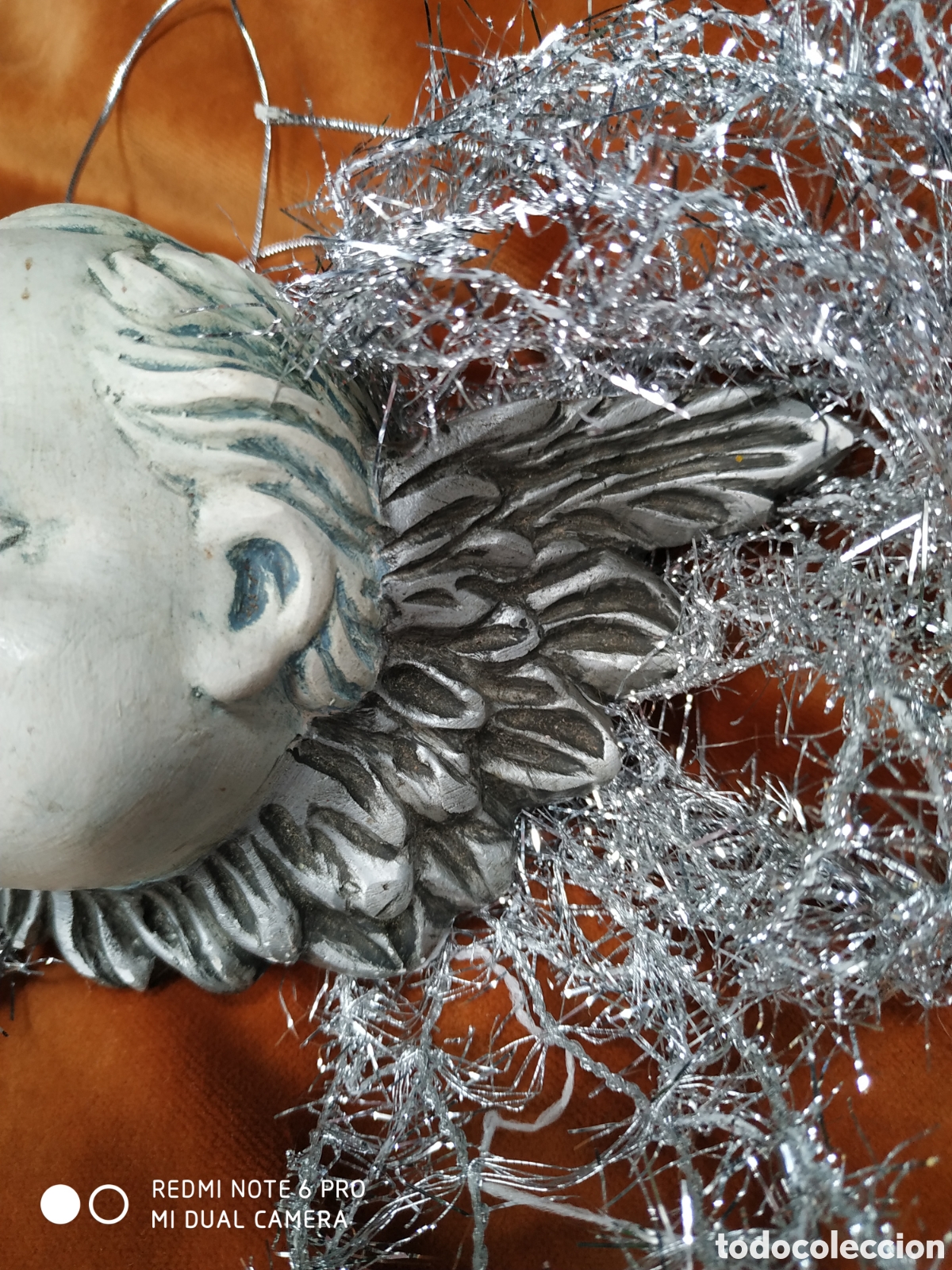 Segunda mano: Querub&iacute;n navide&ntilde;o de escayola - Foto 2