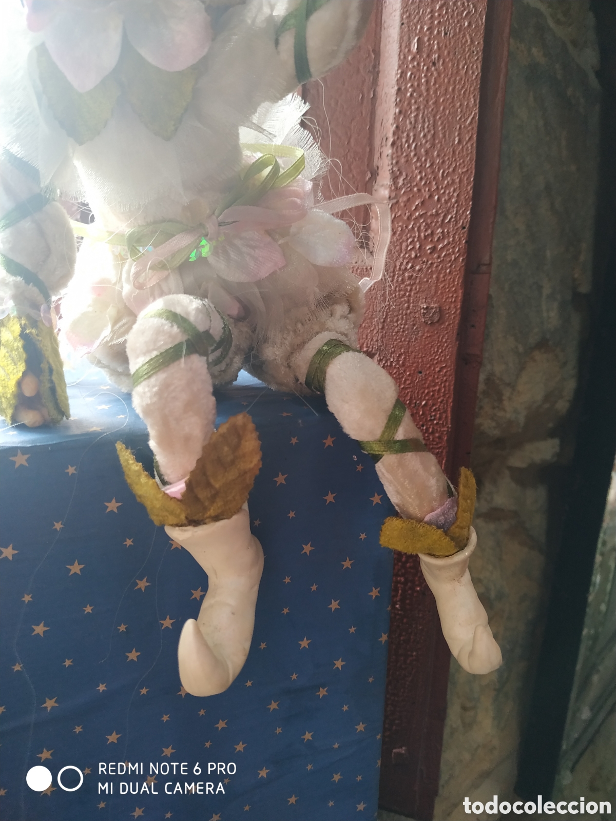 Segunda mano: Duende de navidad en terciopelo - Foto 2