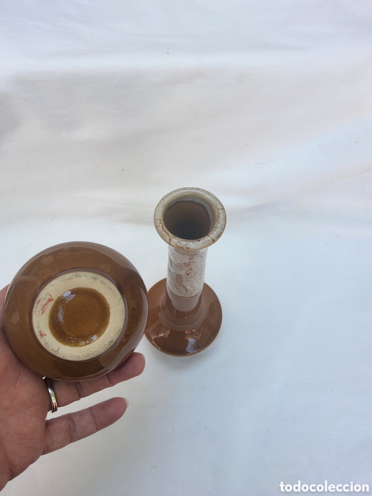 Segunda mano: Portavelas de ceramica - Foto 3