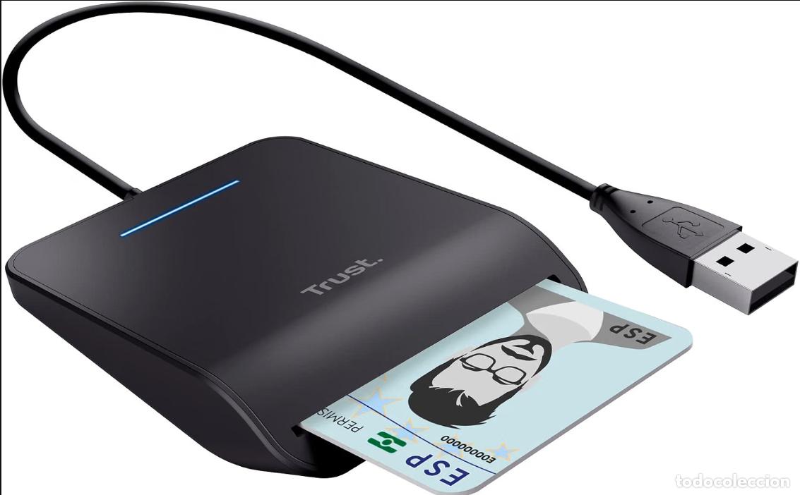Segunda mano: Trust Primo Lector de Tarjetas DNI Electr&oacute;nico USB