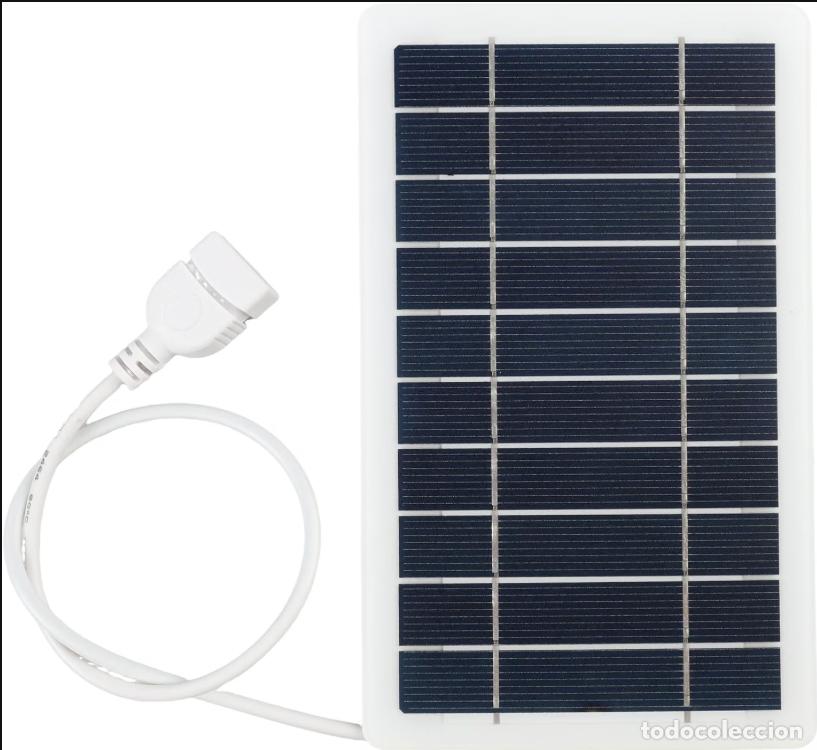 Segunda mano: Panel solar port&aacute;til 5 V 2 W con puerto USB, Powerbank cargador solar para tel&eacute;fono, actividades