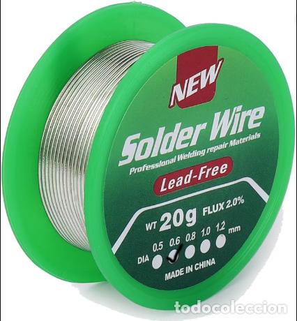 Segunda mano: Alambre de Soldadura sin Plomo,Hilo Esta&ntilde;o para Soldar 0.6mm 20g