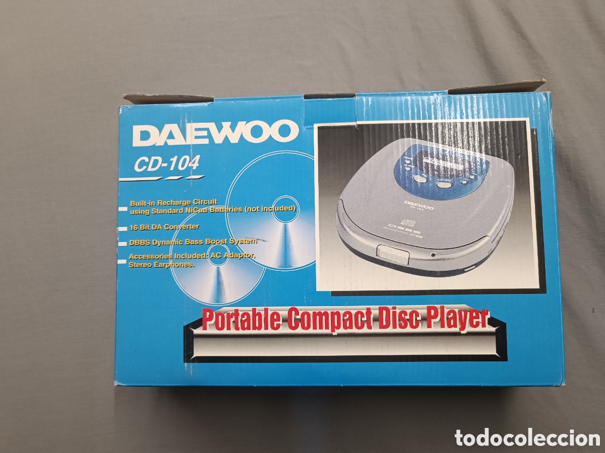 Segunda mano: Discman vintage Daewoo, modelo CD-104
