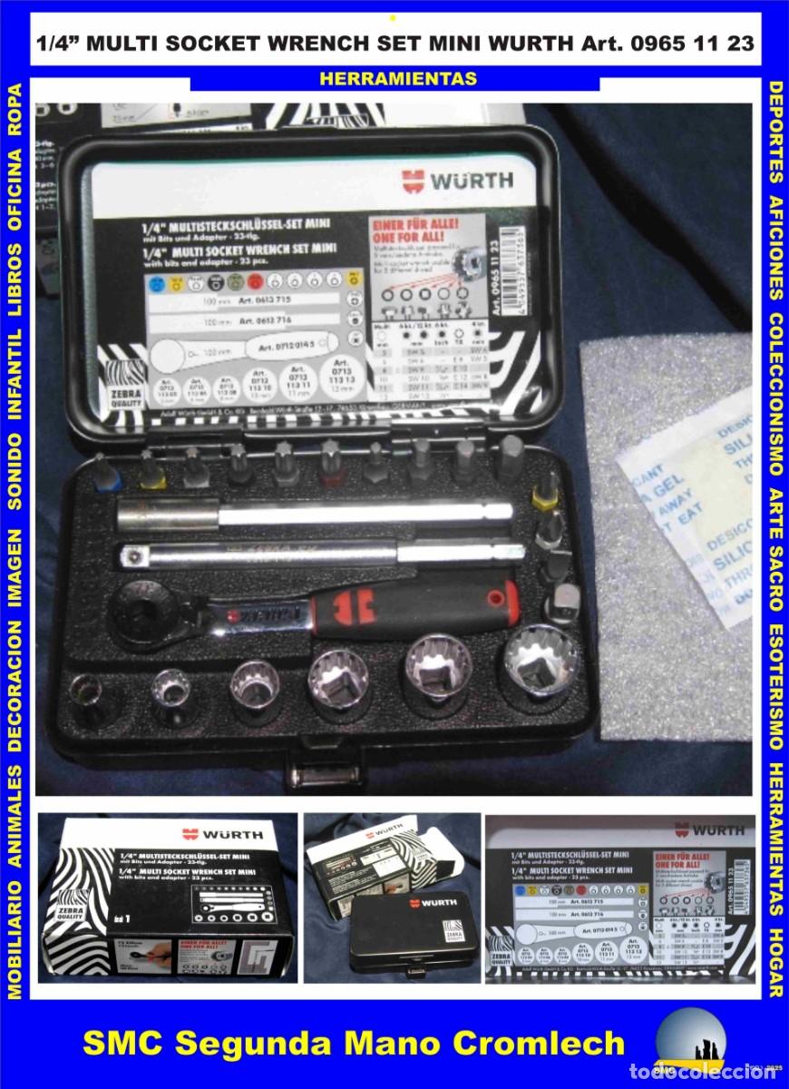 Segunda mano: 1/4&rdquo; MULTI SOCKET WRENCH SET MINI WURTH Art 0965 11 23 Sin usar. A&ntilde;o 2017 de CROMLECH DESIGNS
