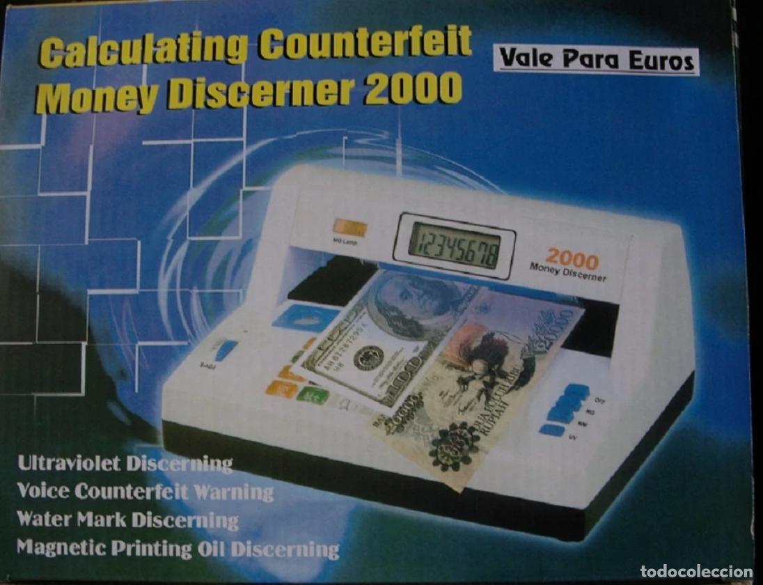 Segunda mano: DETECTOR ELECTR&Oacute;NICO DE BILLETES FALSO + Calculadora sobremesa 2 en 1 OFERTA