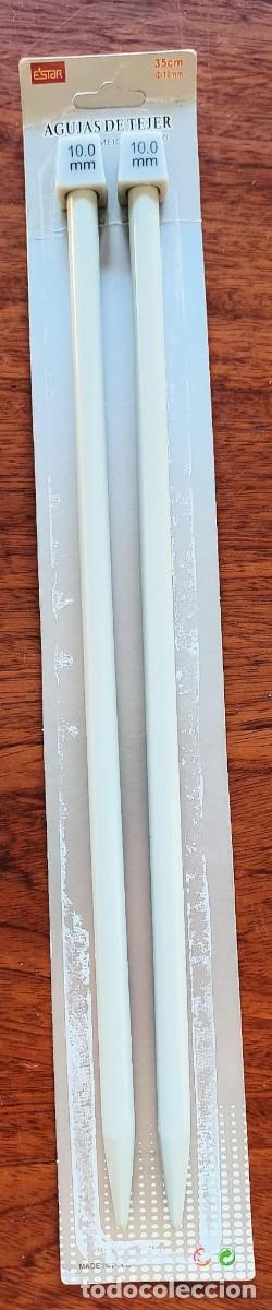 Segunda mano: Agujas tricotar / tejer 10mm de 30cm - ESTAR mejor calidad