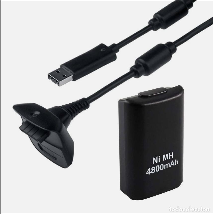 Segunda mano: Bateria + Cable para cargar Mando Xbox 360, x360, repuesto