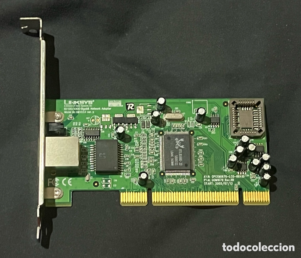 Segunda mano: Tarjeta Red PCI Linksys EG1032 ver.3 Gigabit Ethernet 10/100/1000 Mbps Realtek