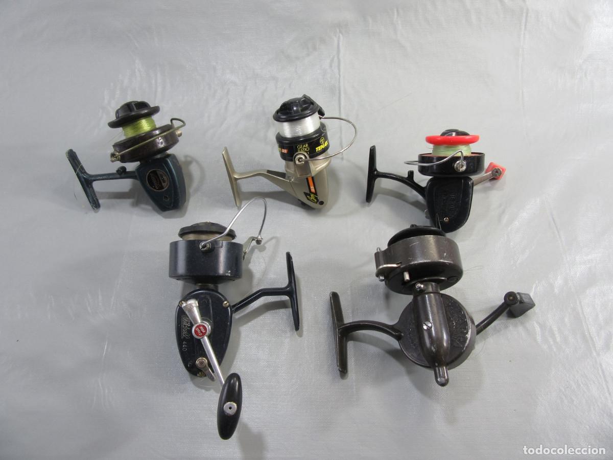 Segunda mano: Lote de 5 carretes de pesca. Marcas: Sagarra, Hercury, Roddy, Boy y Garcia Mitchell.
