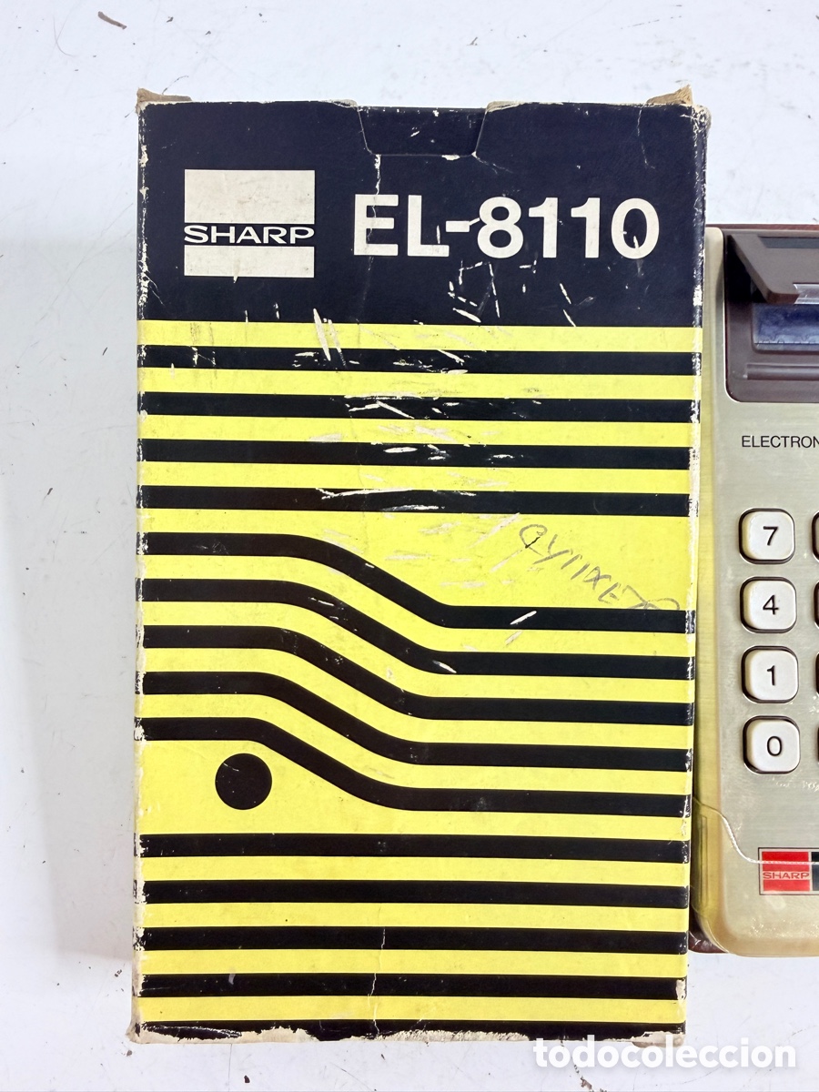 Segunda mano: Sharp Elsi Mate EL-8110 Gold Electronic Calculator Japan UNTESTED - Foto 3